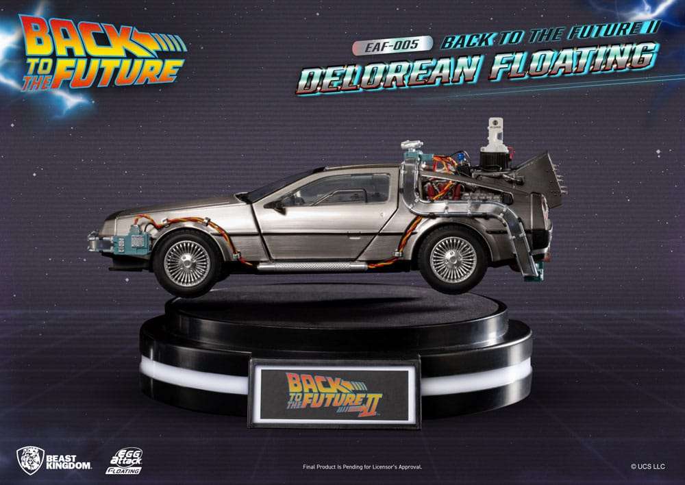 Back to the future 2 delorean floating replica